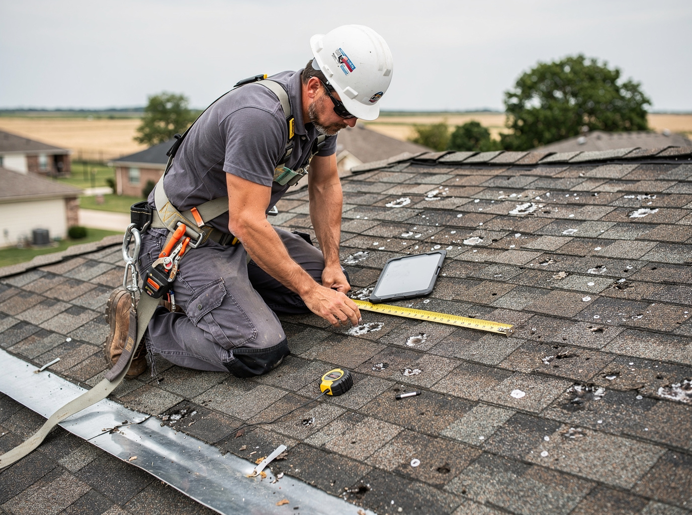 Roof Damage Assessment After Hail Near Me in Texas